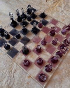 Juego de ajedrez hecho a mano, juego de mesa de lujo de alta calidad personalizado, juego de ajedrez de madera de resina para niños y adultos - Product Image 6