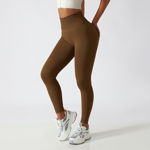 Fashion Workout <b>Tummy</b> <b>Control</b> Gym Sports Yoga Pants V-Shape Butt Lifting Yoga <b>Leggings</b> Elastic <b>Waist</b> <b>Leggings</b> - Product Image 1