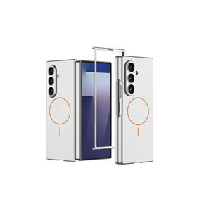 Coque Premium pour Samsung Galaxy Z Fold 7 compatible MagSafe, en silicone translucide bleu marine, compatible avec la charge sans fil - Product Image 2