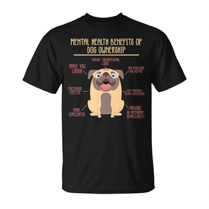 Camiseta sin mangas que promueve los beneficios para la salud mental de ser dueño de un perro - Product Image 2