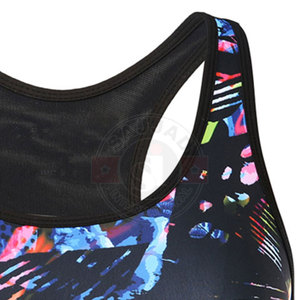 Gym Wear Latest Design 2022 Customized Logo Printing Breathable Cheap Price Women Sports <b>Bra</b> Available In Different Colors - Product Image 6