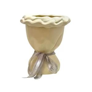 Handcrafted Luxury <b>Ceramic</b> <b>Vases</b> Eco-Friendly Durable Mid Century Modern/Minimalist Design Functional Sculptures for Home Hotel - Product Image 4