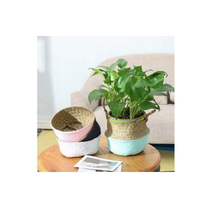 ตะกร้าเก็บหญ้าทะเลงานหัตถกรรมสร้างสรรค์เป็นมิตรกับสิ่งแวดล้อมดีไซน์ตามสั่งทำด้วยมือหลากสีตามสั่ง - Product Image 1