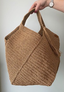 Juego de 4 bolsas impermeables de lona de yute de diferentes colores con asas de forma cuadrada sacos reciclados ecológicos de calidad de lujo - Product Image 2