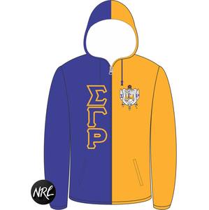 Sigma แจ็กเก็ตกันลมแกมมา Rho มีฮู้ดแจ็คเก็ตมีซิปวัสดุกันลมระบายอากาศปรับแต่งได้ตามต้องการ - Product Image 3