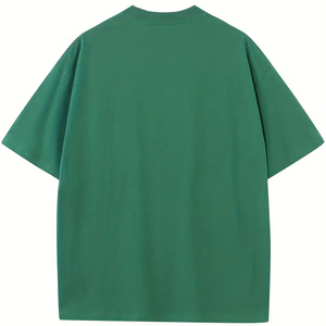 T-shirts surdimensionnés personnalisés en coton lourd 300 GSM pour hommes, t-shirts à col rond personnalisés pour le hip-hop et le streetwear - Product Image 1