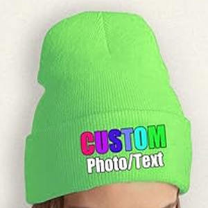 Custom Knitted Yarn <b>Cap</b> with Hand Embroidery Warm <b>Winter</b> <b>Cap</b> for Europe and America Market uploaded by Dress Sports - Product Image 1