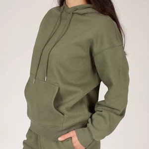 Fabricant de vêtements Ensemble de survêtement personnalisé pour femmes Vêtements actifs Deux pièces Joggers et Cagoules Ensembles Survêtements en gros - Product Image 3