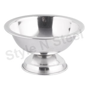 Bol à crème glacée en acier inoxydable avec design classique - Product Image 1