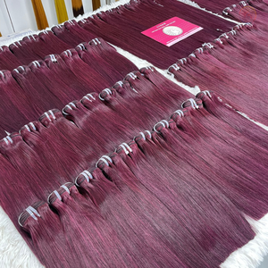 Nouveauté Cheveux Vietnamiens Bruts Vente en Gros Double Qualité Vierge Double Os Dessiné Cheveux Raides Paquets de Cheveux Bruts Vietnamiens - Product Image 6