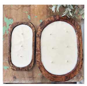 Cuenco de masa de madera, portavelas ecológico, cuencos de masa decorativos de madera, decoración del hogar, velas de fragancia hechas a mano - Product Image 6