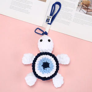 Llavero de tortuga pequeña de algodón tejido a crochet, adorno colgante para bolso, muñeco tejido a mano, transfronterizo, Spot Acki - Product Image 4