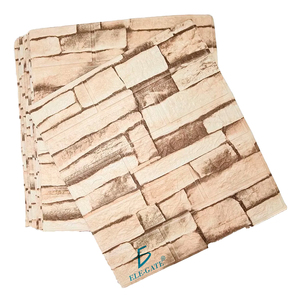 Lot de 10 panneaux muraux autocollants en mousse XPE 3538,5 cm avec motifs texturés rustiques pour usage domestique - Product Image 3