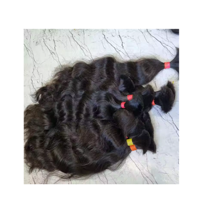 Extensiones de cabello humano indio virgen rizado Remy de trama Genius de alta calidad, suave, natural y sin enredos - Product Image 3