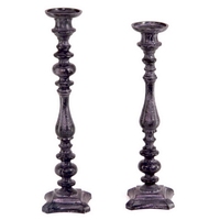 Ensemble de table décoratif intelligent en aluminium haut de gamme avec 2 bougeoirs, artisanat métallique finition nickel mat, durable, fait main, pour mariage