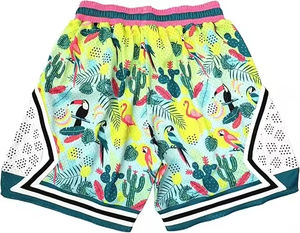 Short de basket athlétique Short de 5 pouces Style Board Shorts Pantalon de sport respirant pour Fitness Running Casual Wear - Product Image 6