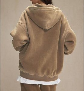 2025 nouveauté lavage à l'acide fermeture éclair sweats à capuche hommes coton de qualité supérieure Logo personnalisé Streetwear vestes zippées OEM en vrac en gros exportation - Product Image 5