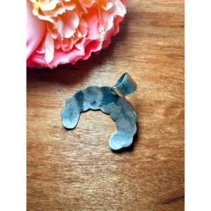 Pendentif artisanal vintage en argent sterling avec variscite Chimney Butte Palomino, serti clos, incrustation turquoise, motif numéroté - Product Image 5