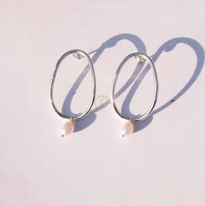 Natural Freshwater Pearl Stud Earrings 925 Sterling Silver Handmade Unique Stud Earrings Christmas Birthday Gift Jewelry - Product Image 5