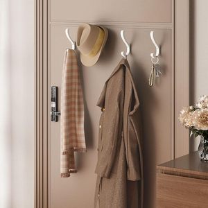 Large <b>Wall</b>-Mounted Chrome Coat <b>Hooks</b> Durable Aluminium Metal Coat Hanger for Clothing <b>Keys</b> Bags Hats-for Office Use - Product Image 2