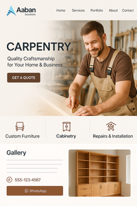 Diseño de sitios web de carpintero Expertos en Web calificados que ofrecen presencia en línea asequible y profesional para pequeñas empresas - Product Image 6