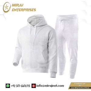 ชุดเสื้อผ้าสองชิ้นสำหรับผู้ชายและกางเกงวอร์มผ้าฝ้าย100% ชุดวิ่งพิมพ์ลายฤดูหนาว - Product Image 3