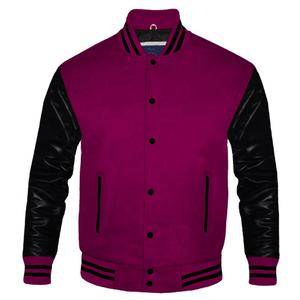 Servicios OEM, Chaqueta Universitaria Personalizada de Invierno, 100% Lana, Parche Bordado en Chenilla, Chaqueta de Béisbol Lisa para Hombre, Chaqueta Universitaria Letherman - Product Image 1