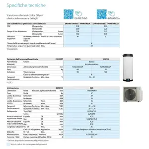 Sistema HVAC Doméstico Daikin Multi+ 120 L con Refrigeración, Calefacción y ACS, 5.2 kW, Unidad Exterior Dual Split y Unidades Internas Perfera 9+9 - Product Image 2