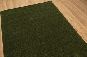 Tapis en laine Gabbeh tissé à la main 9x12 Vert Forêt Tons Terreux Grand Tapis pour Salon Chambre Décoration Intérieure - Product Image 6