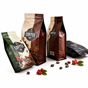 Bolsa de Plástico Personalizada con Cierre Hermético, Grado Alimenticio, a Prueba de Olores, para Café - Product Image 1