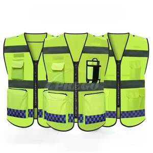 เสื้อกั๊กนิรภัยสะท้อนแสงแบบปรับแต่งโลโก้ได้ ผ้าโพลีเอสเตอร์ระบายอากาศ ราคาประหยัด มีผ้าฝ้ายให้เลือก ไซส์ XL - Product Image 5