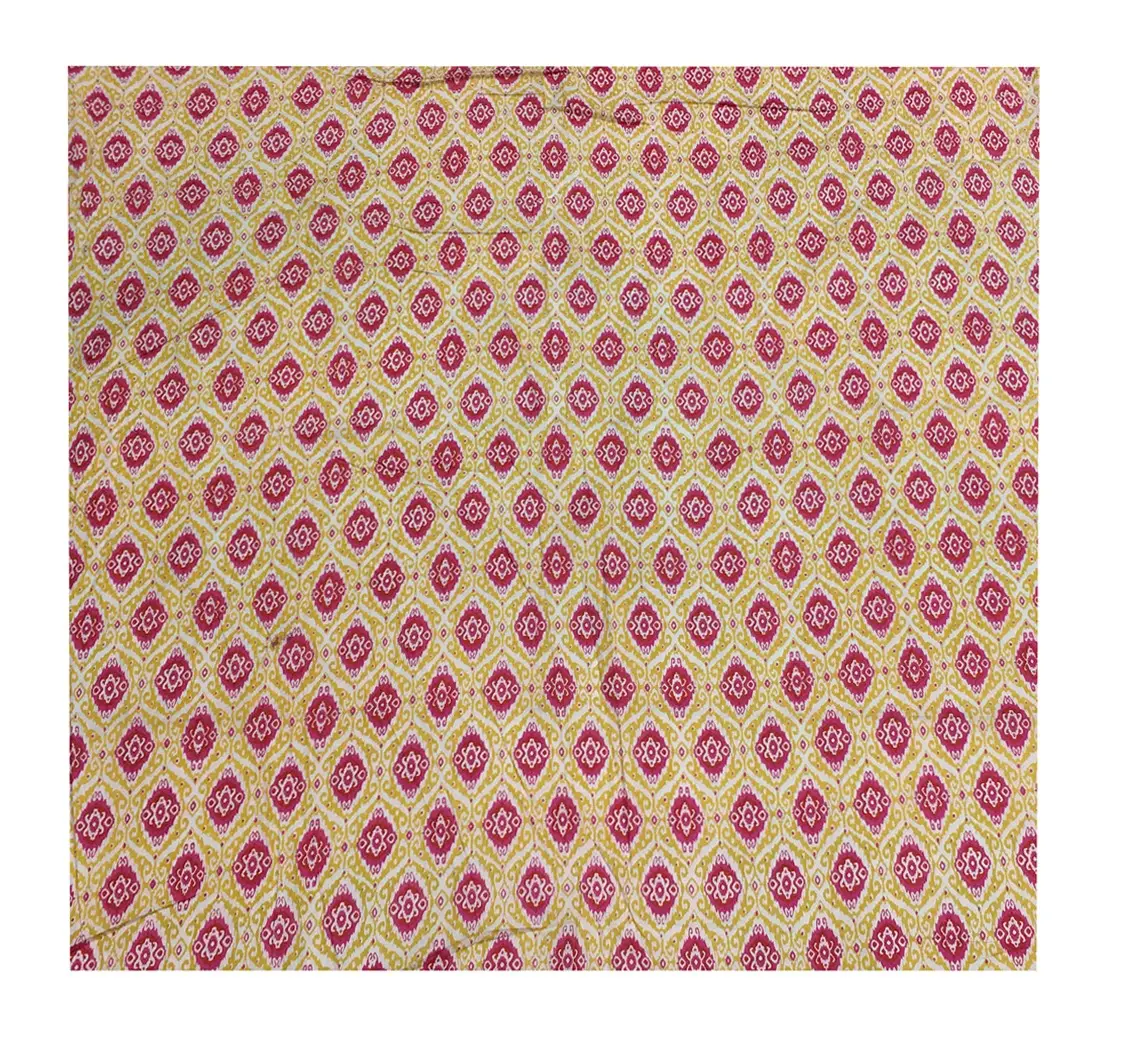 Tissu en voile de coton pur 100% pour la fabrication de robes tapisserie d'ameublement indienne bloc de main imprimé de fleurs tissu doux par cour OEM