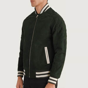 Estilo inigualable y comodidad Chaqueta de gamuza fácil de ajustar para hombre Lana interior Mejor aspecto de bombardero Premium Wear Chaqueta de gamuza para hombre - Product Image 2