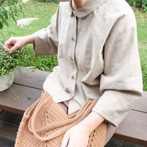 เสื้อเชิ้ตแขนบอลลูนพิมพ์ลายสำหรับผู้หญิงเสื้อเชิ้ตโอเวอร์ไซส์สำหรับผู้เริ่มต้นเป็นมิตรต่อสิ่งแวดล้อม - Product Image 2