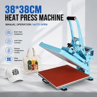 Presse à chaud semi-automatique commerciale 15x15 pouces pour la sublimation de t-shirts et l'impression par transfert thermique