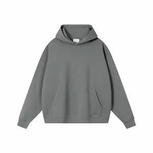 Vente en gros Sweat à capuche court surdimensionné unisexe Sweat à capuche personnalisé de couleur bonbon pour hommes Saison d'hiver Techniques de teinture unie - Product Image 6