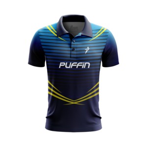 Chemises pour hommes grande taille à séchage rapide, sublimation personnalisée, jersey en coton de marque, manches courtes, style décontracté, uni, anti-boulochage - Product Image 2