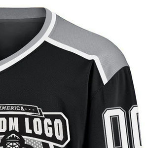 Maillot de hockey sur glace personnalisé de haute qualité en gros, service OEM avec logo personnalisé, design unique, 100% polyester, séchage rapide - Product Image 6