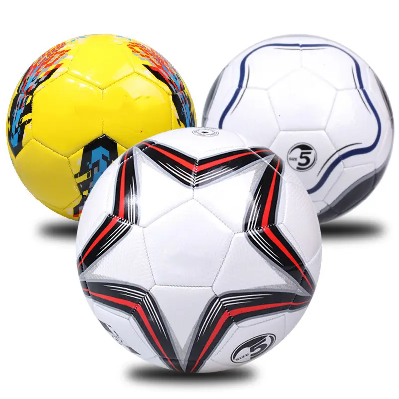 Custom Logo PU Leather Soccer Ball Official Size 5 Football Professional Quality PU 100% Japan Quality Same Material Like Addas