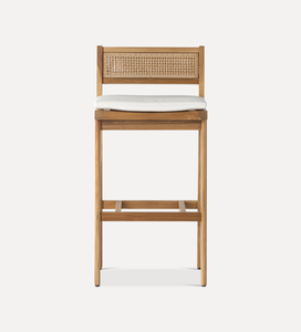 Tabouret de comptoir de meubles commerciaux en bois massif - Product Image 4