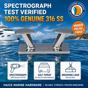 Bitta a Doppia Croce in Acciaio Inox 316 <span class=keywords><strong>per</strong></span> Uso Marino, 350mm, Accessori <span class=keywords><strong>per</strong></span> Ormeggio di Yacht, Kayak e Imbarcazioni - Product Image 4