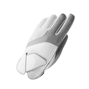 ถุงมือกอล์ฟผ้าหนังเต็มนิ้วถุงมือเล่นกีฬาสีขาวแบบจับแน่น - Product Image 4