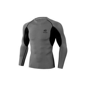 ชุดรัดรูปแขนยาวของผู้ชายชุดออกกำลังกายที่เป็นมิตรกับสิ่งแวดล้อมลายพื้นดีไซน์ล่าสุด - Product Image 6