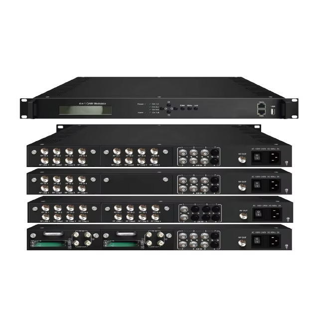 Headend Equipment Digital TV Headend 8 16 24 Channel Tuner to IP Gateway Supporting DVB- S/S2/S2X or DVB-C/T/T2/ISDB-T Tuner