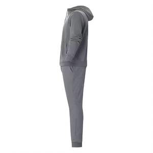 Survêtement d'hiver pour hommes 2 pièces épais chaud et respirant ensemble de survêtements à capuche et pantalons de survêtement polaire athlétique Jogging avec poches - Product Image 3