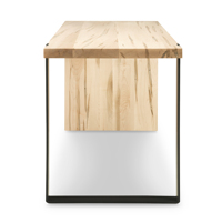 Escritorio de Oficina Moderno de Lujo en Madera Sólida, Personalizable, de Alta Calidad, con Patas de Hierro, Altura Ajustable, Grado Comercial, en Oferta