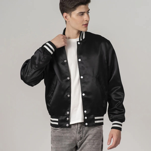 Veste d'hiver pour homme style vintage High Street en polyester/coton avec col montant personnalisé à bord côtelé et motif lettres - Product Image 3