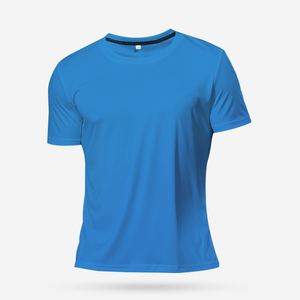 Nouveau T-shirt de sport à manches courtes pour homme en polyester imprimé personnalisé de haute qualité - Séchage rapide, respirant, coupe régulière, maillot de sport pour la salle de sport - Product Image 4
