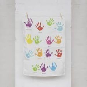 Serviette de cuisine en coton recyclé, serviette à thé blanc uni coton lin blanc plat de cuisine torchon - Product Image 4