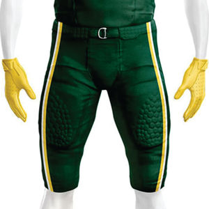 Conjunto de pantalones de Jersey de equipo de sarga de aparejos verdes personalizados para hombre, ropa deportiva de entrenamiento transpirable duradera para el día del juego, pantalones cortos Americanos - Product Image 5